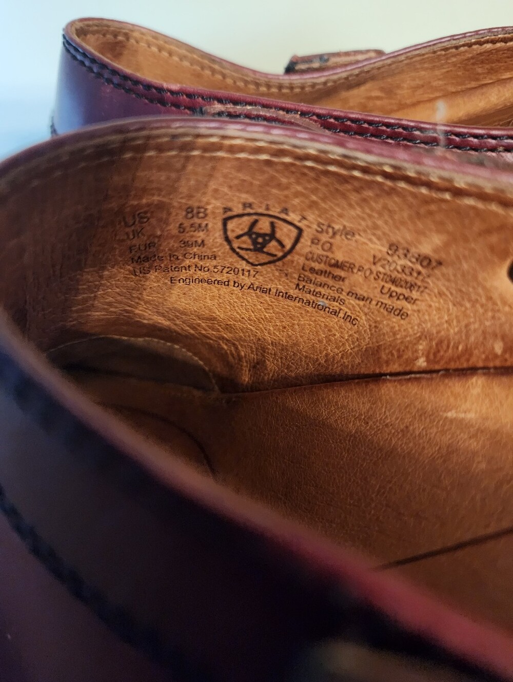 Women's Ariat Leather Burgundy Clogs Sz 8 - Picture 6 of 10